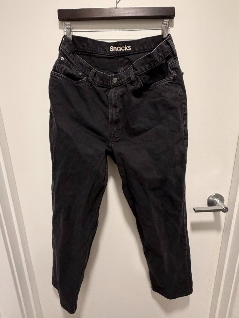 MOTHER Snacks Double Stack High Rise Jeans - Picture 2 of 7